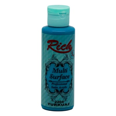 Rich Multi Surface Paint 2204 130ml Τυρκουάζ